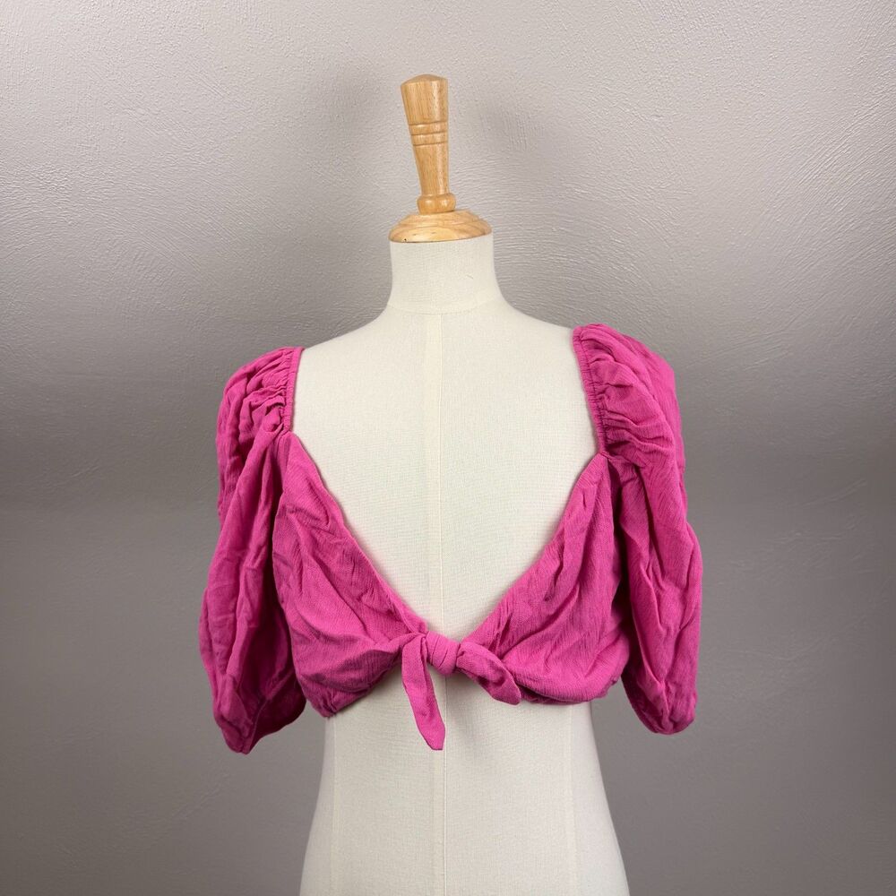 NWT Dippin Daisys Marla Top Pink Cropped Size M